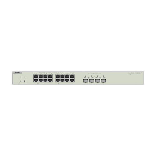 Switch L2+, 12 x RJ45 2.5G PoE+, 4 x RJ45 2.5G Hi-PoE, 4 x SFP+ 10G, Cloud Management, 1U – Ruijie RG-NBS3300-16MG4XS-HP