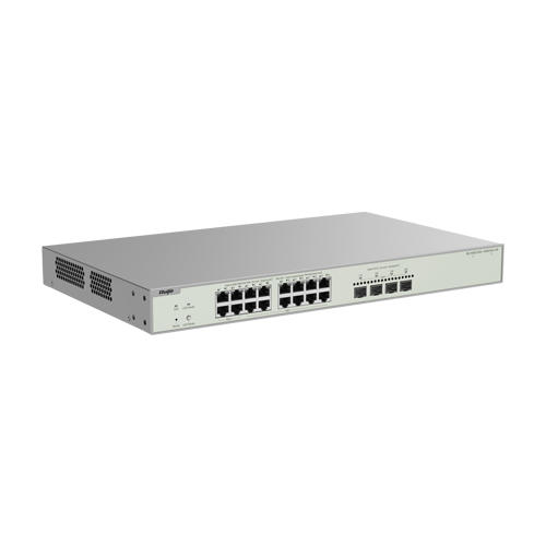 Switch L2+, 12 x RJ45 2.5G PoE+, 4 x RJ45 2.5G Hi-PoE, 4 x SFP+ 10G, Cloud Management, 1U – Ruijie RG-NBS3300-16MG4XS-HP