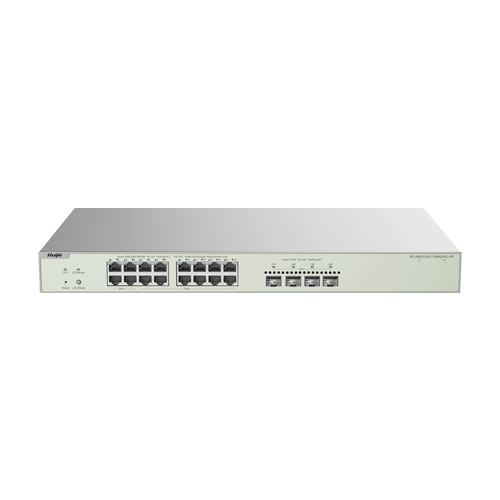 Switch L2+, 12 x RJ45 2.5G PoE+, 4 x RJ45 2.5G Hi-PoE, 4 x SFP+ 10G, Cloud Management, 1U – Ruijie RG-NBS3300-16MG4XS-HP
