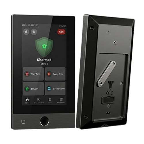 Tastatura Touch Screen 7-inch. cablata, AX Hybrid PRO G2, M1, PIN, Audio, Wi-Fi, Neagra – HIKVISION DS-PK670MDW-HWE-Black