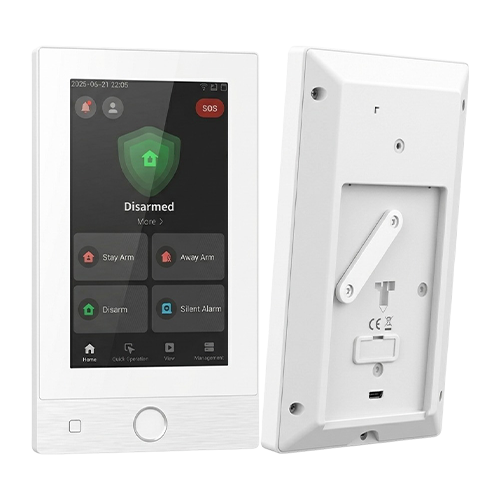 Tastatura Touch Screen 7-inch. cablata, AX Hybrid PRO G2, M1, PIN, Audio, Wi-Fi, Alba – HIKVISION DS-PK670MDW-HWE-White