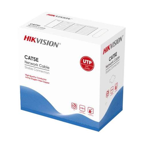 Cablu U/UTP cat5e 0.45mm, cupru integral, cutie 305 metri – HIKVISION DS-1LN5E-EU-C7