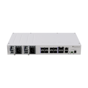 Switch 2 x QSF28 100G, 8 x SFP28 25G, 2 x RJ45 100 Mbps, 802.3bt PoE In, 1U – MikroTik CRS510-8XS-2XQ-IN