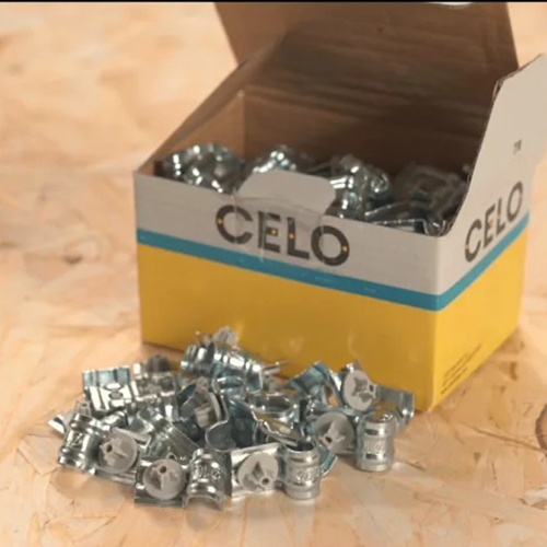 Clema metalica pentru cablu/tub cu fixare pe pistol M25 PFT (100 buc.) – CELO 925PFT
