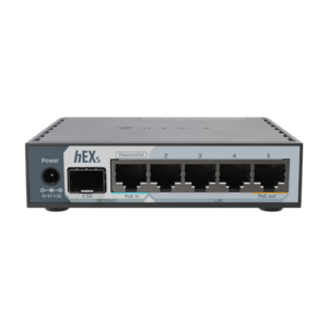 Router hEX, 5 x RJ45 Gigabit, 1 x SFP 2.5G, 1 x PoE Out, USB, PoE In – MikroTik E60iUGS