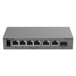 Switch L2, 6 x RJ45 1G (2 x PoE++, 2 x PoE+), 1 x SFP 1G, Cloud Management – Ruijie Reyee RG-ES207GS-HP