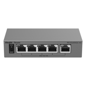 Switch L2, 5 x RJ45 Gigabit, Camera detection, Cloud Management – Ruijie Reyee RG-ES205GC-V2