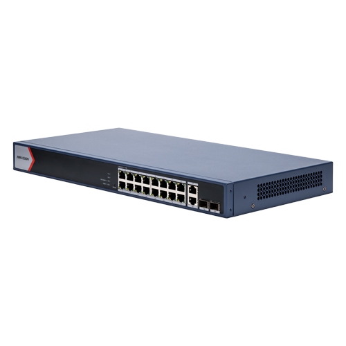 Switch 16 x RJ45 1G Smart PoE 230W, 2 x RJ45 1G, 2 x SFP 1G, Smart Management – HIKVISION DS-3E1520P-EI
