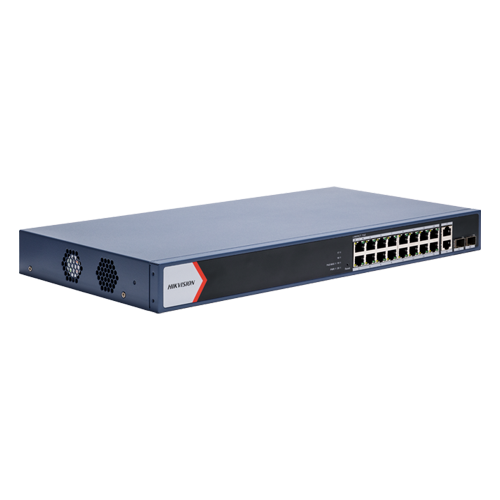 Switch 16 x RJ45 1G Smart PoE 230W, 2 x RJ45 1G, 2 x SFP 1G, Smart Management – HIKVISION DS-3E1520P-EI