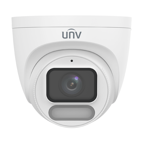 Camera IP Wise-ISP ColorHunter, 4MP, lentila 2.8mm, WL 30m, Mic, PoE, MicroSD, Color 24/7 – UNV IPC3624LE-ADF28K-WP-L