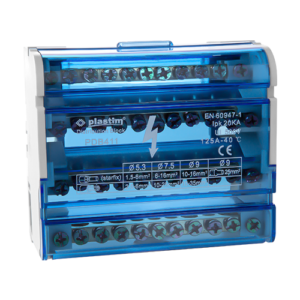 Bloc de distributie electrica, 4×11 poli, 125A – Plastim PDB411