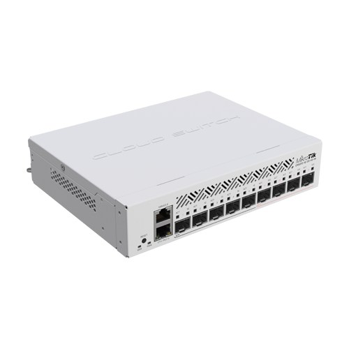 Switch L3, 5 x SFP 1G, 4 x SFP+ 10G, 1 x RJ45 1G, PoE In af/at, 1U – Mikrotik CRS310-1G-5S-4S+IN
