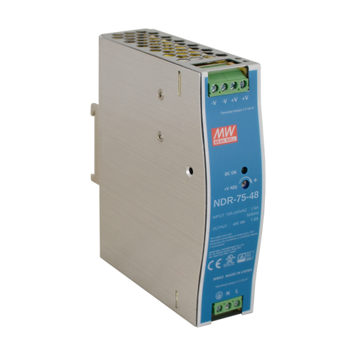 Sursa de alimentare in comutatie, 48V/1.6A, 76.8W, sina DIN – MEAN WELL NDR-75-48