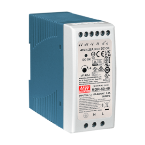 Sursa de alimentare in comutatie, 48V/1.25A, 60W, sina DIN – MEAN WELL MDR-60-48
