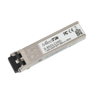 Modul SFP, 1.25G, MM, Duplex LC, 550m, 850nm, Exterior – MikroTik S-85DLC05D