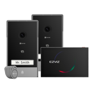 Kit video-interfon, monitor tactil 7′, 2 posturi exterioare, camera 2K, audio, IR 6m, Wi-Fi6 – EZVIZ CS-HP7(3MP,2-Entry Kit)