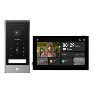 Videointerfon 4K, recunoastere faciala, scanare biometrica a palmei, monitor 8′, IR, Wi-Fi6 – EZVIZ CS-HP7(4K, Palm)