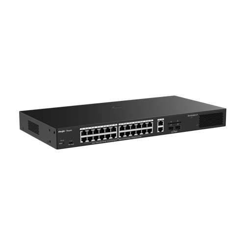 Switch L2, 24 x RJ45 1G PoE+, 2 x RJ45 1G, 2 x SFP 1G, Cloud Management – Ruijie Reyee RG-ES228GS-LP