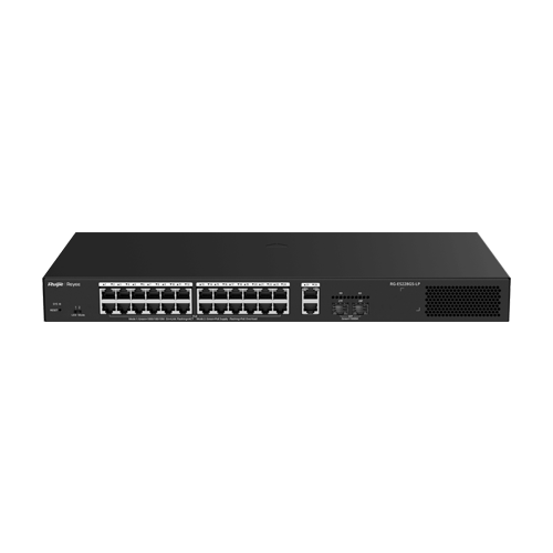 Switch L2, 24 x RJ45 1G PoE+, 2 x RJ45 1G, 2 x SFP 1G, Cloud Management – Ruijie Reyee RG-ES228GS-LP