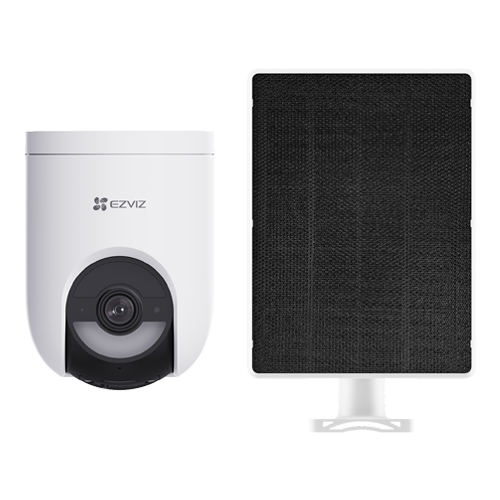 Camera IP Wi-Fi6 & 4G PT + Panou solar 5W, 2K+, baterie 5.200 mAh, Audio, IR+WL 15m, Alarma – Ezviz CS-HB8c-4G-KIT