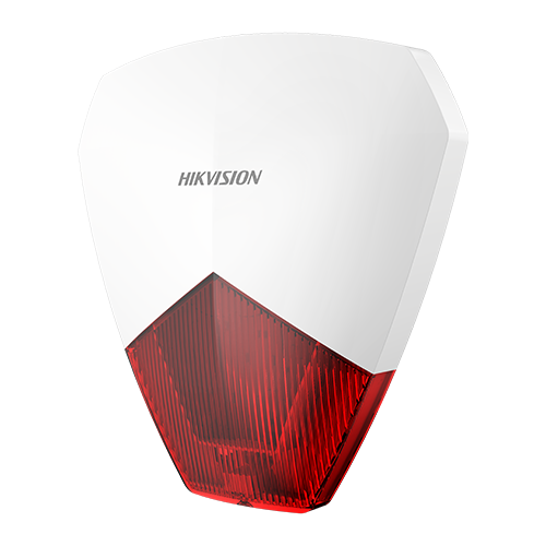 Sirena cablata AX PRO de exterior cu flash, led Rosu, IP54 – HIKVISION DS-PS1-R