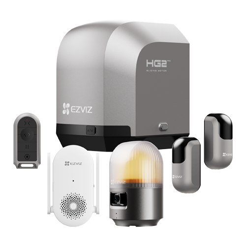 Kit automatizare poarta culisanta 600Kg/8m, Wi-Fi, camera rezolutie 2K, alarma, sirena – EZVIZ CS-HG2-R100-60HC(Pro)