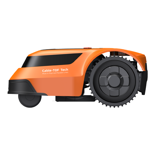 Robot de tuns iarba, 3 lame de taiere, capacitate de acoperire 600m2, cu fir perimetral – EZVIZ CS-R64-A11