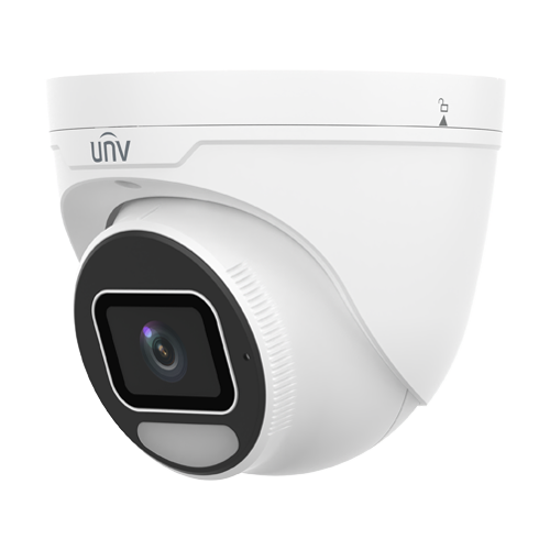 Camera IP Wise-ISP ColorHunter, 8MP, lentila 2.8mm, WL 30m, Alarma, Mic, PoE, Color 24/7, IK10 – UNV IPC3638SE-ADF28K-WP-I1