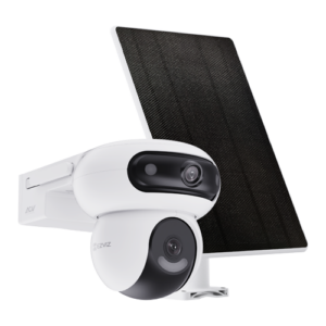 Camera IP PT Dual-Lens 4MP + panou solar 8W, Wi-Fi6&4G, Baterie 10.400 mAh, Audio, IR 35M – EZVIZ CS-HB90x/SP(4MP+4MP,W4GA)