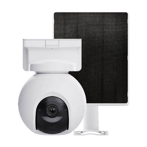 Camera IP PT Wi-Fi6 + Panou solar 5W, 8MP, baterie 10.400 mAh, Audio, IR 15m, Color 24/7 – EZVIZ CS-HB8/SP(4K)