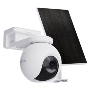 Camera IP PT Wi-Fi6 + Panou solar 5W, 8MP, baterie 10.400 mAh, Audio, IR 15m, Color 24/7 – EZVIZ CS-HB8/SP(4K)