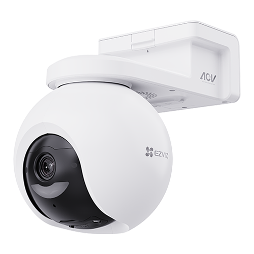 Camera IP PT Wi-Fi6 + Panou solar 5W, 8MP, baterie 10.400 mAh, Audio, IR 15m, Color 24/7 – EZVIZ CS-HB8/SP(4K)