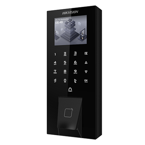 Terminal control acces, LCD 2.4 inch, PIN/M1/Amprenta, Wie. 26/34, RS485, Bluetooth, Wi-Fi – HIKVISION DS-K1T807MBFWX-E1