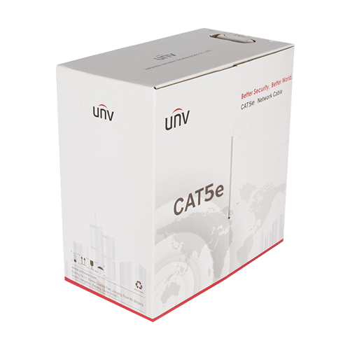 Cablu UTP cat5e 0.45mm, cupru integral, cutie 305 metri, ECA – UNV CAB-LC2100A-E2-ECA-IN