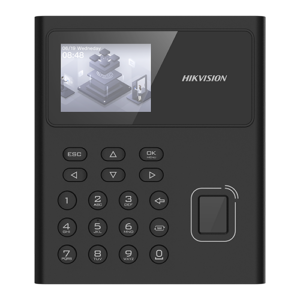 Terminal standalone IP de pontaj, LCD 2.4inch, cititor Amprenta, Card Mifare, Wi-Fi – HIKVISION DS-K1T8005MFWX-B-S