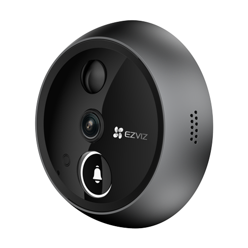 Vizor electronic smart, Wi-Fi, 4K, monitor tactil 5.5′, sonerie, audio, acumulator 7100 mAh – EZVIZ CS-EP4-Sliver
