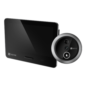 Vizor electronic smart, Wi-Fi, 4K, monitor tactil 5.5′, sonerie, audio, acumulator 7100 mAh – EZVIZ CS-EP4-Sliver