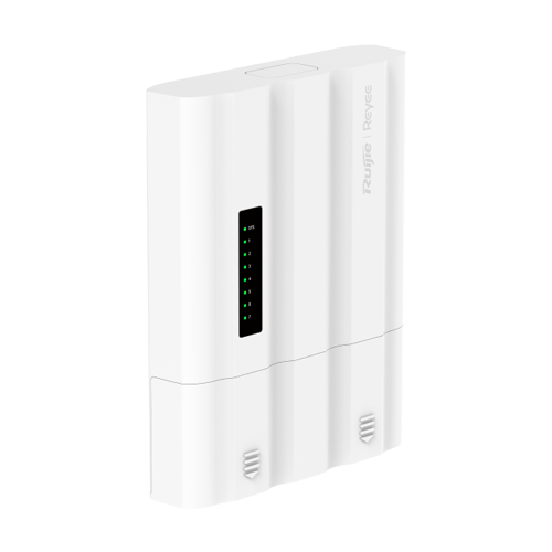 Switch exterior L2, 4 x PoE+ OUT, 5 x RJ45 1G, 2 x SFP 1G, PoE/DC Input, Cloud Management – Ruijie Reyee RG-ES207GS-PI-OD