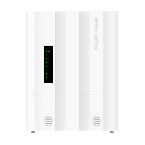 Switch exterior L2, 4 x PoE+ OUT, 5 x RJ45 1G, 2 x SFP 1G, PoE/DC Input, Cloud Management – Ruijie Reyee RG-ES207GS-PI-OD