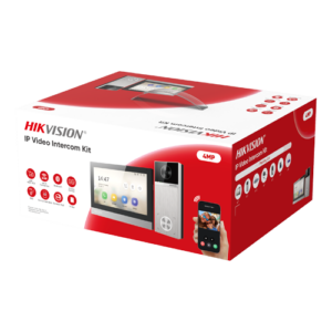 Kit videointerfon IP, 4MP, IR 3m, Wi-Fi 6, 2.4Ghz, IP65 – HIKVISION DS-KIS613-S