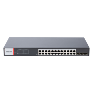 Switch 24 x RJ45 1G, PoE 480W, 4 x 90W, 20 x 30W, 4 x SFP 1G, Smart Management, NO POWER – HIKVISION DS-3T1528HP-SI-24P4F-No Power