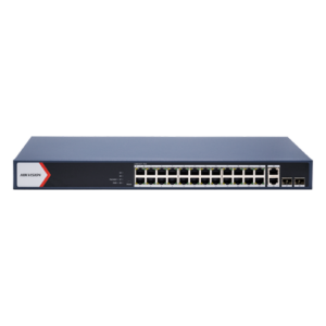 Switch 24 x RJ45 1G Smart PoE 230W, 2 x RJ45 Gigabit, 2 x SFP Gigabit, Smart Management – HIKVISION DS-3E1528P-EI-M
