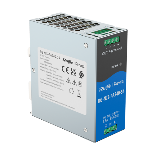Sursa de alimentare in comutatie, 54V/4.4A, 240W, sina DIN – Ruijie Reyee RG-NIS-PA240-54