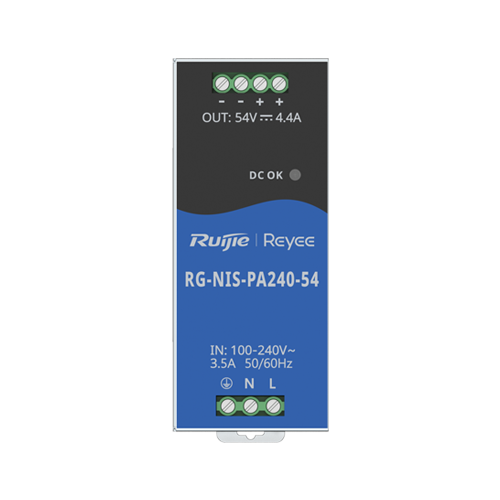 Sursa de alimentare in comutatie, 54V/4.4A, 240W, sina DIN – Ruijie Reyee RG-NIS-PA240-54