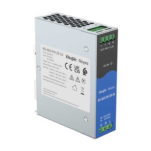 Sursa de alimentare in comutatie, 54V/2.2A, 120W, sina DIN – Ruijie Reyee RG-NIS-PA120-54