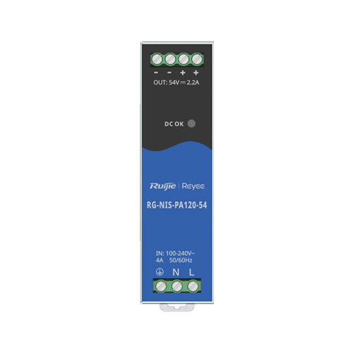 Sursa de alimentare in comutatie, 54V/2.2A, 120W, sina DIN – Ruijie Reyee RG-NIS-PA120-54