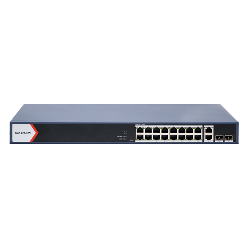 Switch 16 x RJ45 1G Smart PoE 125W, 2 x RJ45 1G, 2 x SFP 1G, Smart Management – HIKVISION DS-3E1520P-EI-M