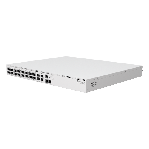 Switch L3, 4 x SF28 25G, 16 x QSFP28 100G, 2 x RJ45 10G – MikroTik CRS520-4XS-16XQ-RM