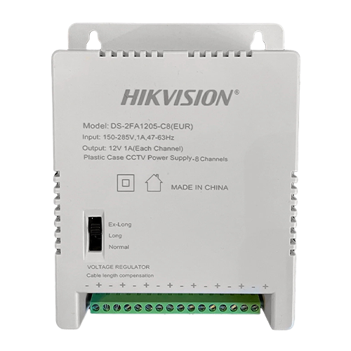 Sursa alimentare cu 8 canale, 12V DC, 5A, 60W – HIKVISION DS-2FA1205-C8