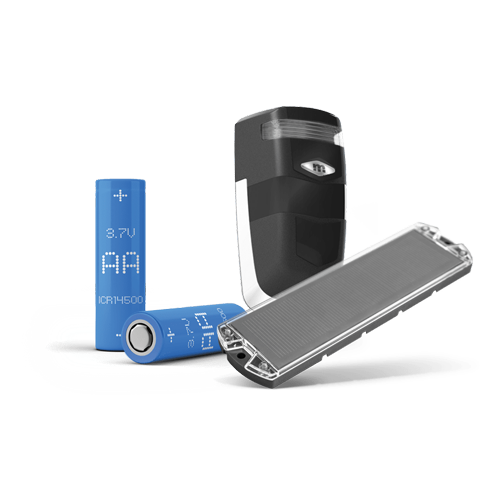 Set fotocelule IR emitator/receptor, 20m, 180 grade, baterie reincarcabila, panou solar, IP54 – MOTORLINE MF40BAT-REC